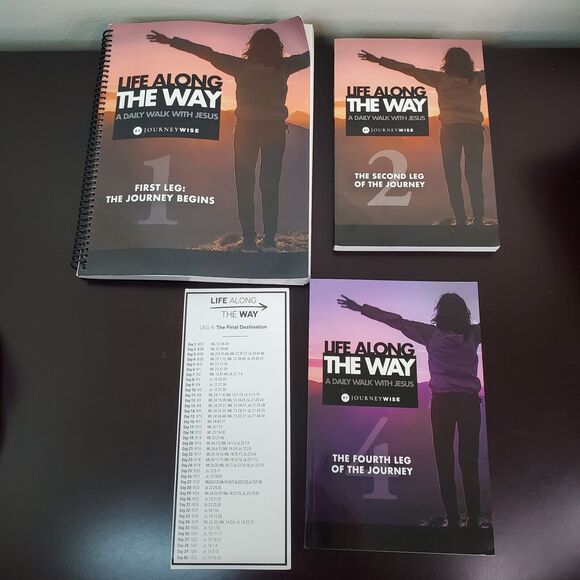 Life Along The Way: A Daily Walk With Jesus Book Lot, Books 1-2, 4 Journeywise - Picture 1 of 10